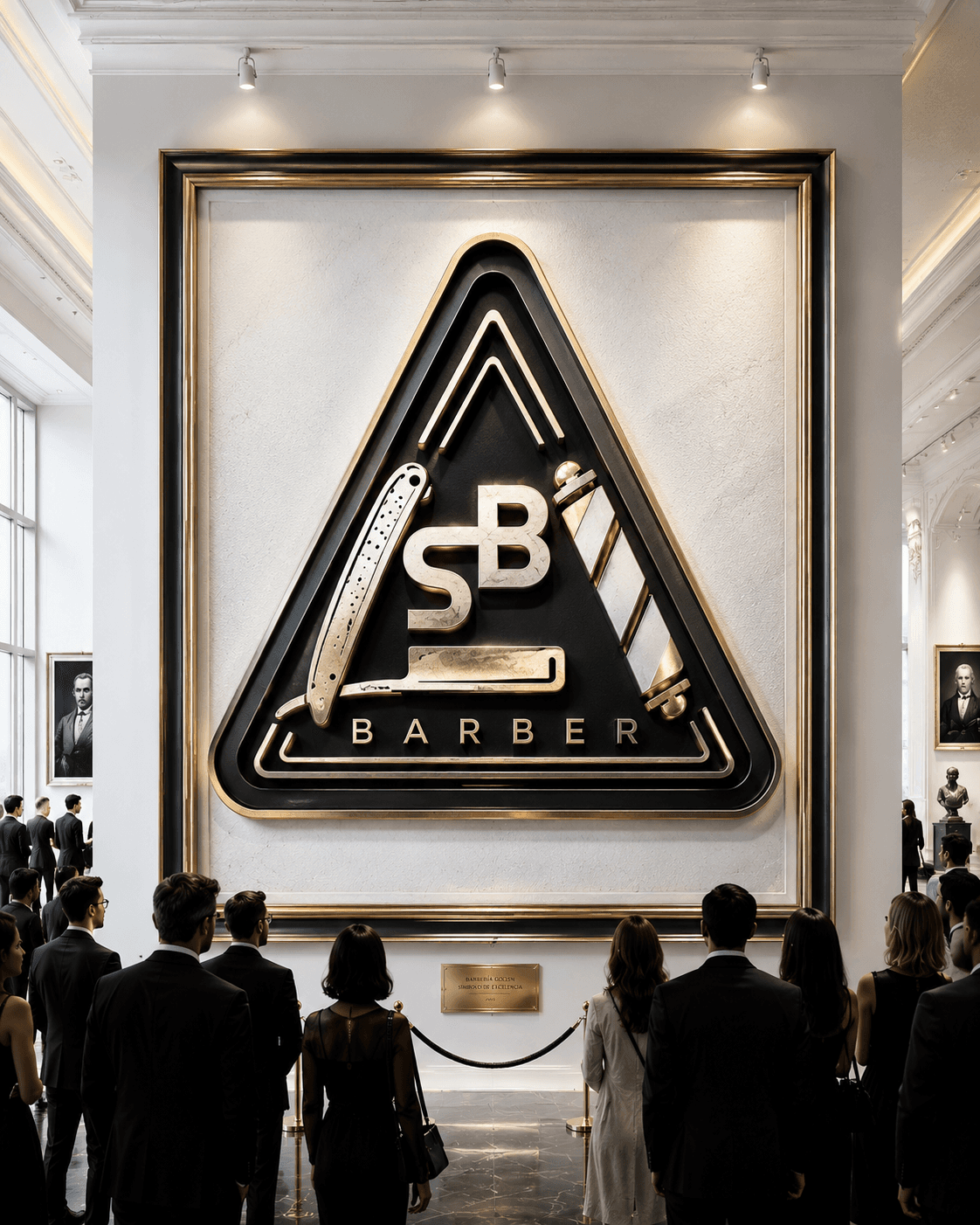 Sello Barbería Golden